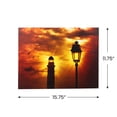 thumbnail image 5 of Northlight LED Lighted Lighthouse and Lamppost Canvas Wall Art - 11.75" x 15.75", 5 of 9