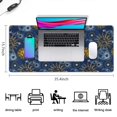 thumbnail image 5 of Long Mouse Pads for Desk,Blue Sun Moon Star Pattern Desk Mats on Top Of Desks, Desk Mouse Pad Extra Large with 3mm Non-Slip Base and Stitched Edge for Gaming,Office,Work,Home 35.4"x15.7", 5 of 6