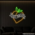 thumbnail image 4 of Glowneon Just Peachy Neon Sign, Just Peachy Led Sign, Peach Neon Sign, Fruit Store Decor, 4 of 5