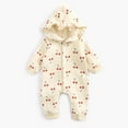 thumbnail image 2 of Vedolay Baby Girls Clothes 2023 Girls Long Sleeve Bodysuit Boys Jumpsuits 2023 Beige,18M, 2 of 5