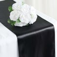thumbnail image 6 of Efavormart 10 Pack | 12"x108" Black Satin Table Runner, 6 of 8