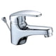 thumbnail image 1 of Single Lever Basin Mixer With Drain Pull, Drain Included, Chrome Bathroom Faucet, Brass Faucets, Removable Aerator, 1 of 2