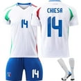 2425 Italy soccer jersey #14 Chiesa 18 Barella 3 Di Marco Europa League