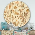 thumbnail image 3 of Designart 'composition Branches de Cuivre' Art Mural Cercle en Métal Style Ferme, 3 of 3