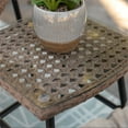 thumbnail image 3 of Table d'Appoint en Métal pour Patio de Transition - Brun Naturel, 3 of 7