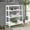 White, variant on Camaflexi Mid Century Modern Wooden Bookshelf 3 Tier Open Shelving Unit, Oak 100% Solid Wood
