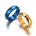 thumbnail image 5 of Stainless Steel Diamond Cut Ring Blue Jewelry For Men And Women Sizes 6 7 8 9 10 11 12 Durable Everyday Wear Accessory, 5 of 7