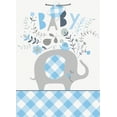 thumbnail image 2 of Blue Floral Elephant Boy Baby Shower Gift Bag Jumbo, 2 of 3