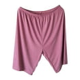 thumbnail image 6 of QATAINLAV Womens Plus Size Thin Yoga Shorts Casual Milk Silk Soft Workout Running Shorts Solid Color Lounge Short Leggings Hot Pink XXXXXXXXL 90% off Clearance Sale, 6 of 7