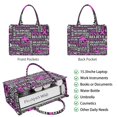 thumbnail image 2 of Large Capacity Tote Bag,Breast Cancer Handbag Fashion Luxury Tote Bag,15.7"x13"x 5.1" Inches,Laptop Compatible, 2 of 6