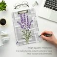 thumbnail image 5 of FMSHPON Lavender Flower Clipboard Hardboard Wood Nursing Clip Board and Pull for Standard A4 Letter 13x9 inches, 5 of 8