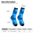 thumbnail image 4 of Goofa Blue Shell Printed Men's Crew Socks, Soft Durable Breathable Moisture-Wicking with Odor Control Cotton socks, 4 of 9