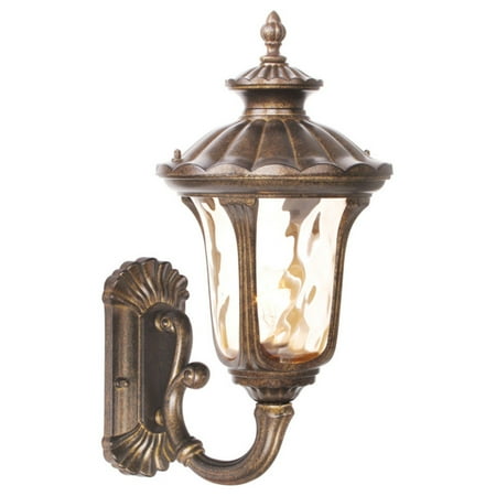 Stainless 9.5' Outdoor Light - Livex Lighting Oxford 1 Light Outdoor Wall Lantern