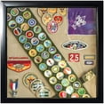 thumbnail image 4 of Tasse Verre 12x12 Black Shadow Box (1-Pack) Frame w/ Linen -16 Stick Pins, 4 of 6