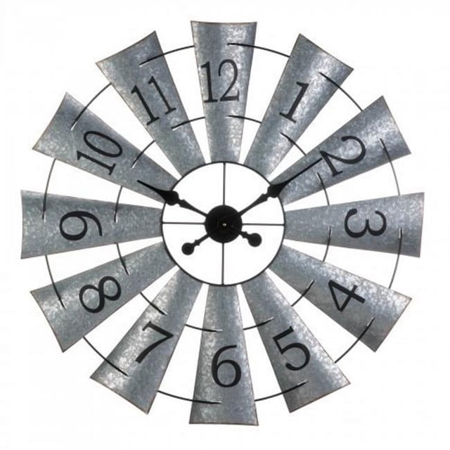 Accent Plus 10019020 Horloge Murale Galvanisée pour Moulin à Vent&44; Bleu