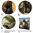 thumbnail image 3 of Designart "Reggae Vibes Caribbean Rhythms" Entertainment Framed Wall Art - Vintage Yellow Music Hallway Framed Wall Art Decor, 3 of 6
