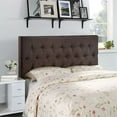 thumbnail image 4 of Rosebery Kids Queen Tufted Panel Headboard in Dark Brown, 4 of 4