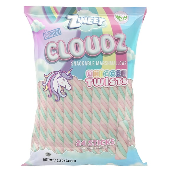 MARSHMALLOW UNICORN, Zweet Cloudz Marshmallow Unicorn Sticks