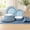 Light Blue with Placemats, variant on 12-Piece Melamine Dinnerware Set, Lightweight & Unbreakable Navy Blue Plates for Indoor & Outdoor Use, Dishwasher Safe
