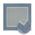 thumbnail image 6 of 7.50' x 7.50' Blue And Gray Square Flatwoven Area Throw Rug, 6 of 8