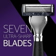 thumbnail image 4 of Pace Classic - Seven Blade Razor System with Pivoting Head and Premium Handle- 9 Pack (1 Handle + 9 Cartridges), 4 of 10