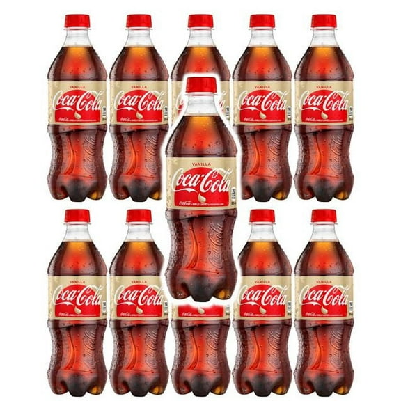 Coke Vanilla 20oz, Pack of 8 (Total of 160 FL OZ)