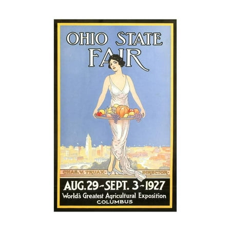 Ohio State Fair Poster, Columbus Print Wall Art