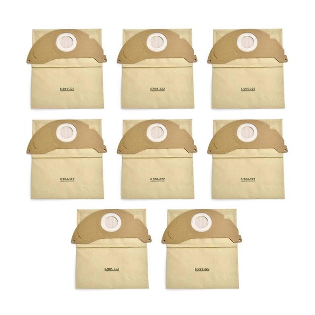 8Pcs Vacuum Filter Dust Bags for A2004 WD2, Model 6.904-322.0 - Enhanced Filtration & Easy Disposal