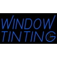 thumbnail image 1 of Blue Window Tinting 1 LED Neon Sign 20 x 37 - inches, Clear Edge Cut Acrylic Backing, with Dimmer - Bright and Premium built indoor LED Neon Sign for automotive store, and mall., 1 of 7