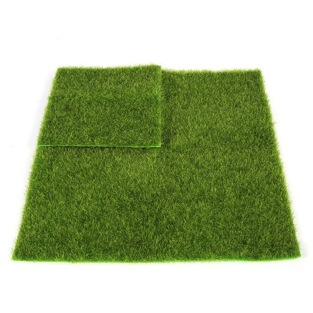 Garosa Synthetic Turf,2 Sizes Synthetic Artificial Grass Mat Turf Lawn Garden Micro Landscape Ornament Home Decor Synthetic Lawn