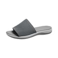 thumbnail image 3 of Indoor Slippers for Women Open Toe Knitted Mesh Slip on Slippers Comfortable Summer Casual Lightweight Breathable Slippers, 39, 3 of 7