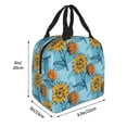 thumbnail image 4 of Kdxio Sunflowers Print Insulated Lunch Bag,Reusable Tote Lunch Box for Women Men,Leakproof Cooler Lunch Bags for Work Office Travel Picnic, 4 of 6