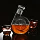 thumbnail image 2 of Decantador de cristal Sunnimix 500ml Decantador de whisky Tapón geométrico, 2 of 8