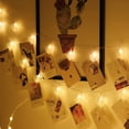 thumbnail image 2 of Guirnalda de luces con forma de corazón con clip para fotos, guirnalda de luces con clip para colgar fotos, decoración perfecta para la pared del dormitorio, 2 of 5