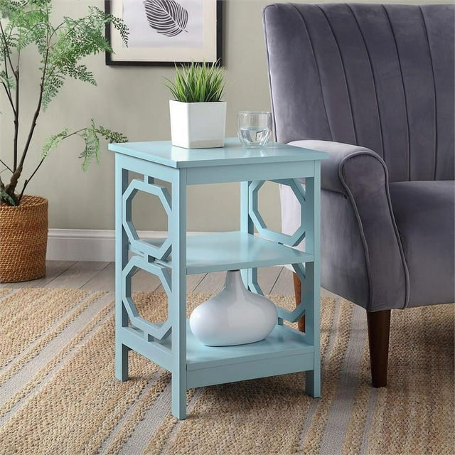 Convenience Concepts Table d'Appoint Oméga en Fini Bois Vert Écume de Mer