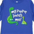 thumbnail image 4 of Inktastic My Pop Pop Loves Me Dinosaur Boys or Girls Long Sleeve Toddler T-Shirt, 4 of 5