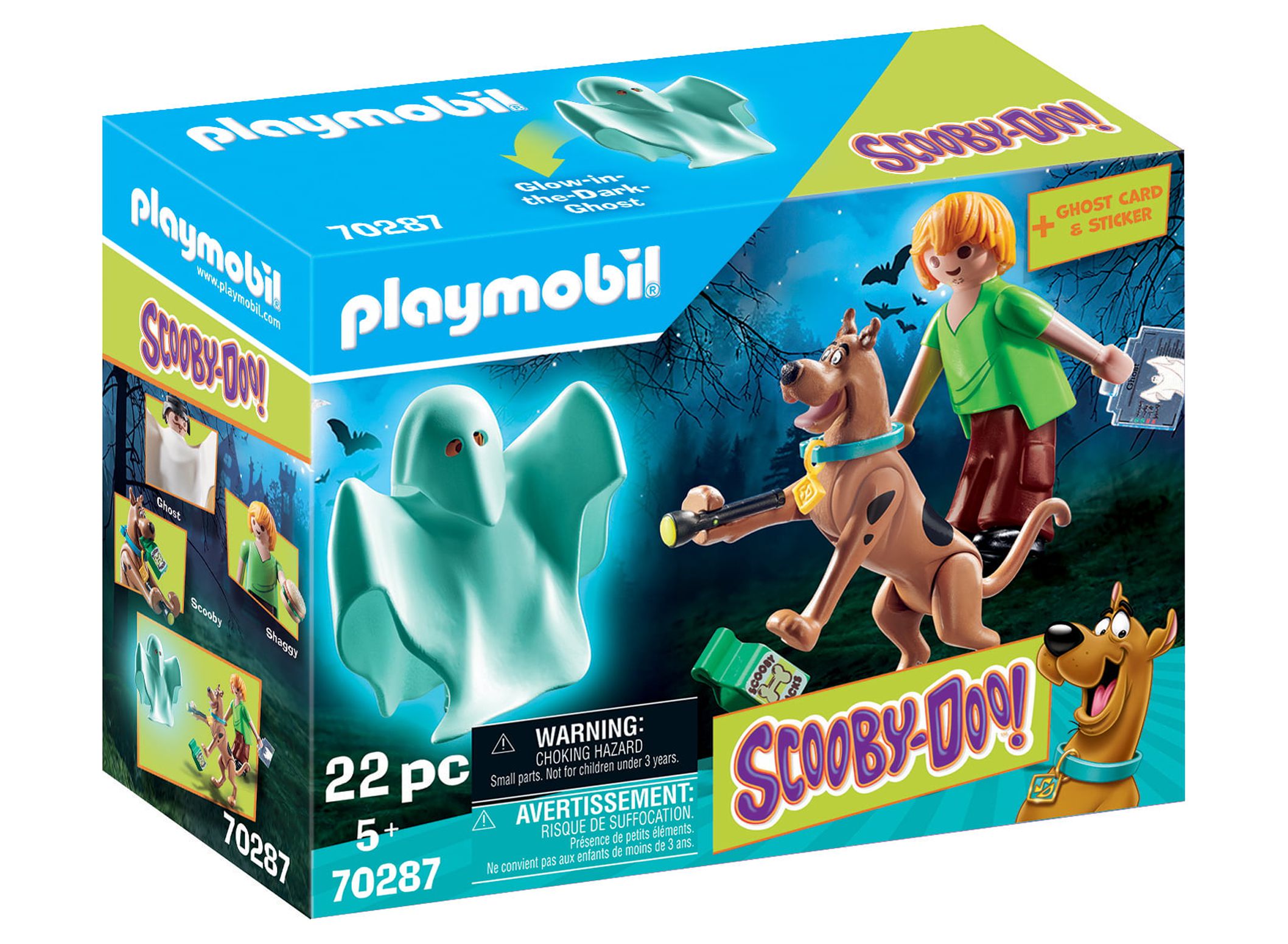 PLAYMOBIL Scooby Doo Scooby & Shaggy with Ghost Action Figure Set - image 4 of 5