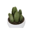 thumbnail image 4 of Artificial Plant - 6" Tall - Succulent - Indoor - Set Of 3 - Green - White Pots, 4 of 10