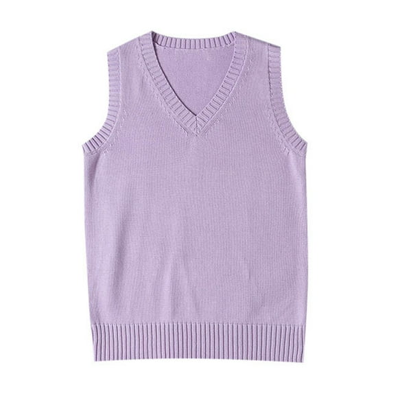 SHIXIAOO Style School Sweater Vest for Women Knitted Sleeveless Top Ideal for Casual Wear and School Days Stocking Boy Long Sweater Vests