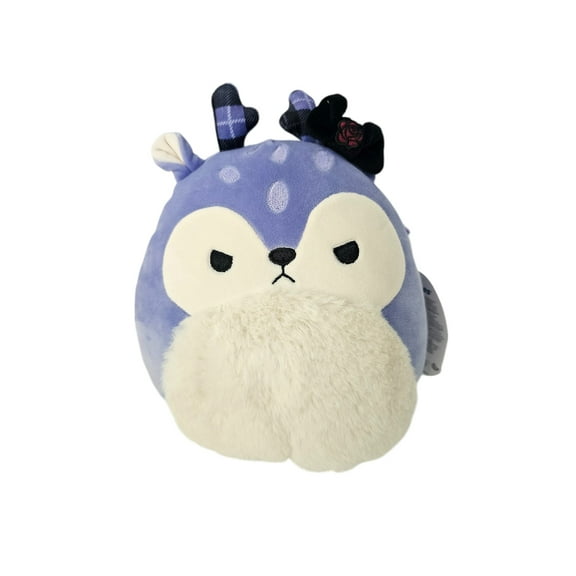 Squishmallow Official Kellyto 8 Inch Binoche the Goth Reindeer Ultimate Soft Plush Toy