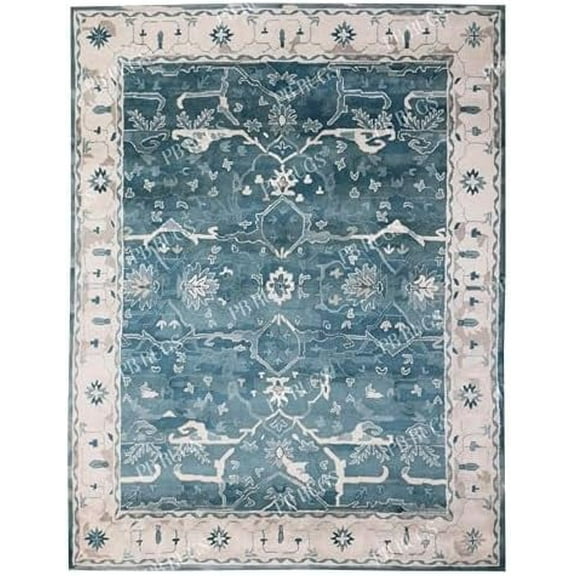 Mathison 3'x5′ Area Rug Handcrafted Motif Floral Design Oriental Traditional Design Non-Shedding Fine Wool Pile & Easy-Care Areas in Living Room Bedroom