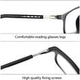 thumbnail image 2 of GJX 2026 New Men'S Reading Glasses Hanging Folding Magnetic Front Click Connect Neck Computer Readers Lightweight Eyeglasses Black 3.0 Folding Reading Glasses, 2 of 6
