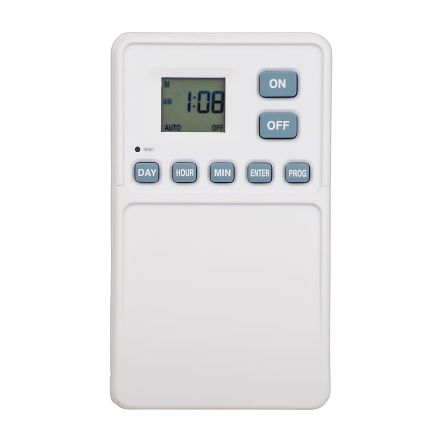 Utilitech Tmdw50l Battery Powered Digital Wall Switch Timer Walmart Com