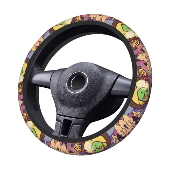 Invasor-Zim Steering Wheel Cover Elastic Stretch Breathable Vehicle Steering Wheel Protector Car Interior Accessories
