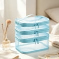 thumbnail image 2 of Three Layer Toiletry Bag with Transparent Mesh Pockets and Foldable Design for Home Travel, 2 of 6