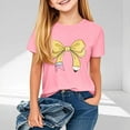 thumbnail image 2 of Zpanxa Shirts for Girls Short Sleeve Crew Neck Back To School Print Preschool Casual Tee Shirt 9 Years, 2 of 7
