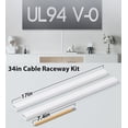 thumbnail image 5 of Cord Hider Wall for One Cord in Cord Covers for Wires on Wall Easy Install Cable Cover Wall Cable Raceway Hide Cords Cable Hider Cord Management Wall x Lin W.in H.in, 5 of 5