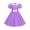 Purple, variant on HTQWLP 1950s Vintage Polka Dot Dresses for Girls, Vintage Peter Pan Collar Puff Sleeve Party Dress with Bow, Audrey Hepburn Rockabilly 50's Style Themed Party Outfits - Pink L