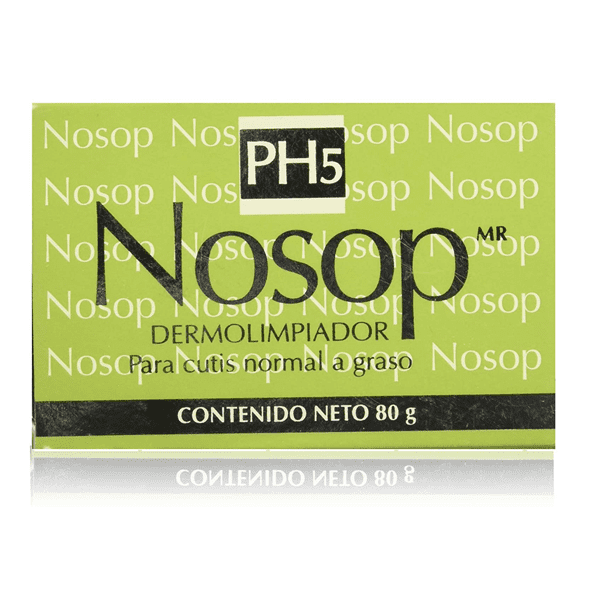 Jabón dermolimpiador NOSOP 80g Barra Dermo Limpiador