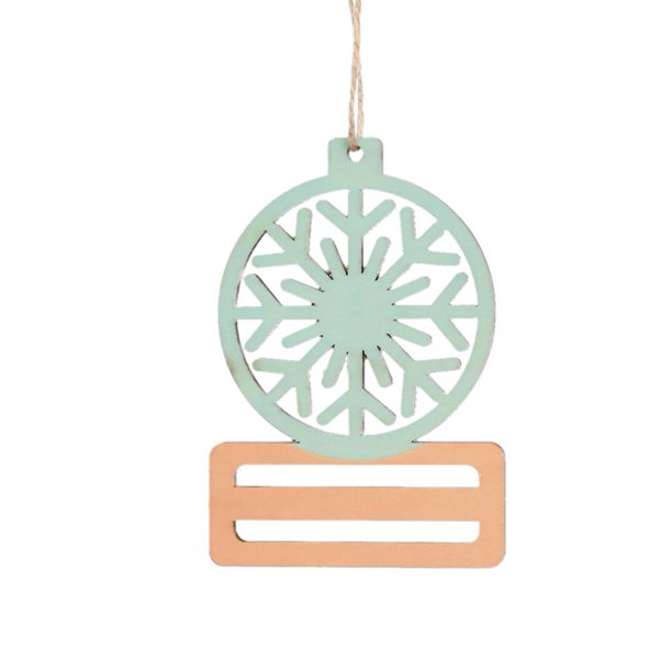 TQEHS Colgante de madera con forma de billetera con clip para Navidad, regalo innovador para cualquier ocasión, lote B2